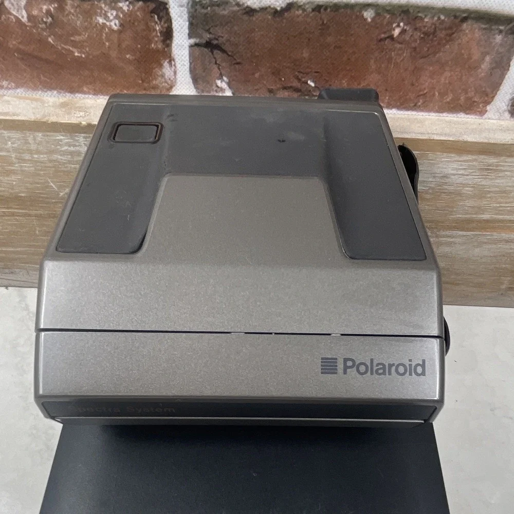 Polaroid Spectra System Instant Film Camera Gray w/ Hard Carry Case